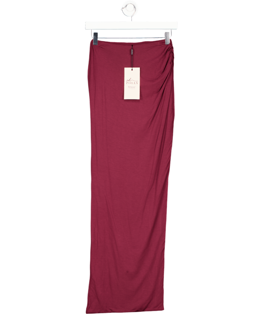 Oh Polly Purple Carolina Modal Low - rise Maxi Skirt UK XS - Reliked