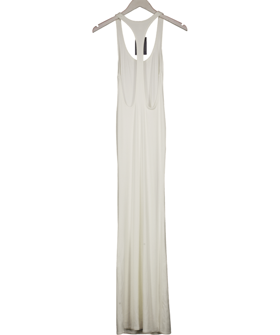 Oh Polly White Imelda Modal Racerback Maxi Dress UK XS - Reliked