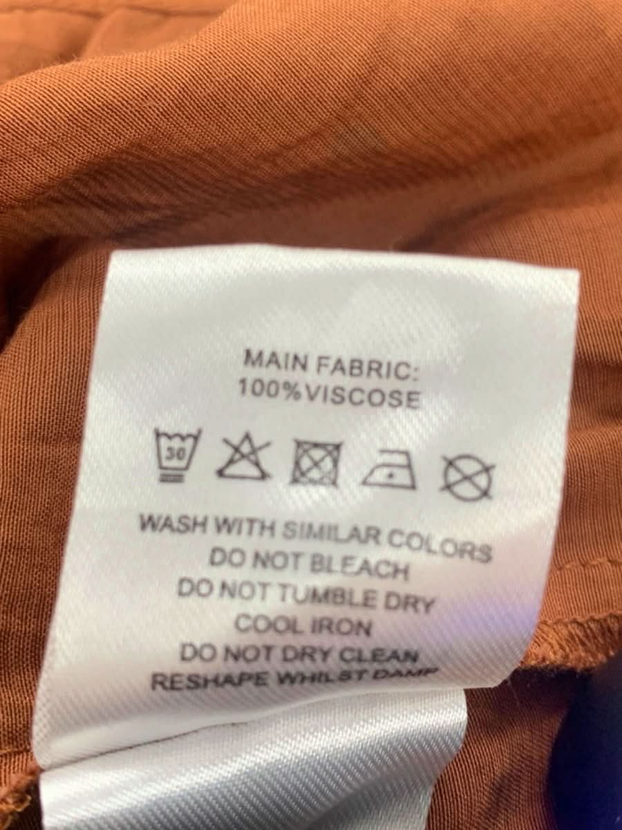 Oliver Bonas Brown Polka Dot Long Sleeve Ruffle Dress UK 8 - Reliked