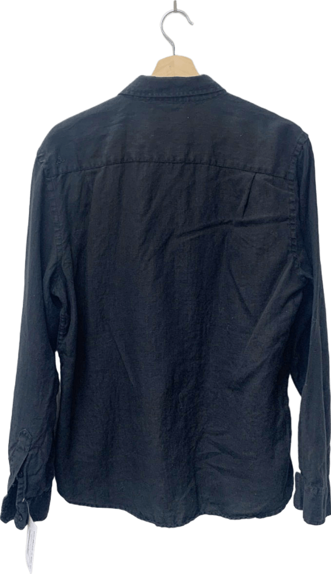 Oliver Jane Black Linen Shirt XL - Reliked