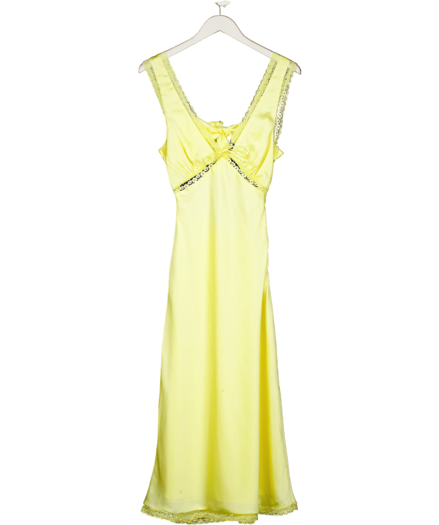 omnes Yellow Maisie Dress In Lemonade UK 6 - Reliked