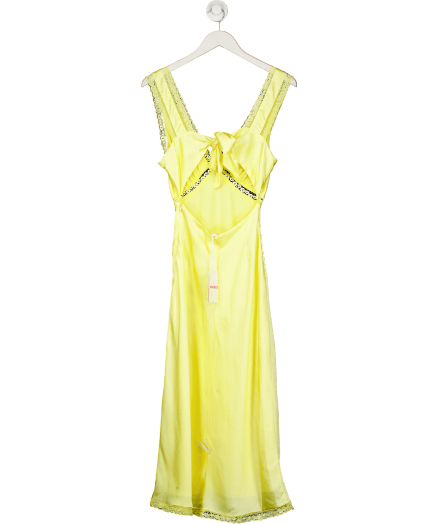 omnes Yellow Maisie Dress In Lemonade UK 6 - Reliked