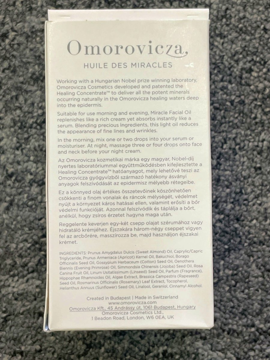 Omorovicza Miracle Facial Oil 30ml - Reliked