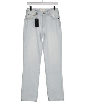 One Teaspoon Light Blue High Waist Straight Leg Denim Jeans W26