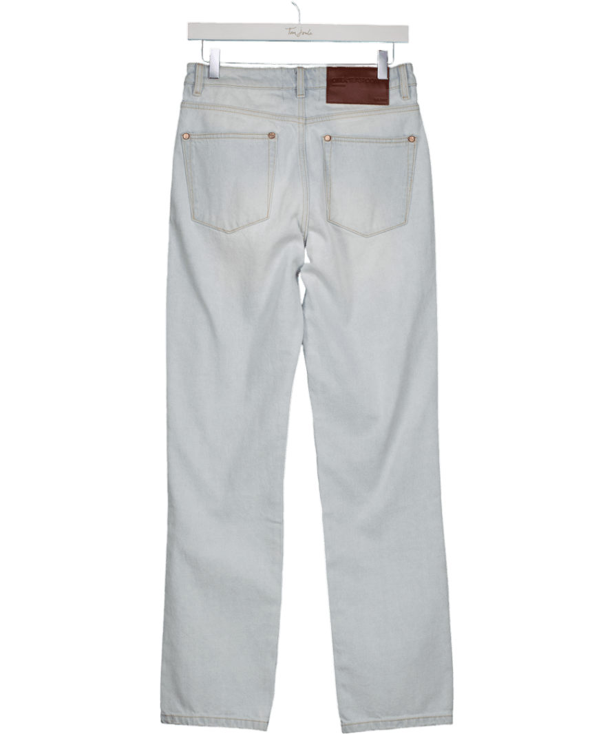 One Teaspoon Light Blue High Waist Straight Leg Denim Jeans W26 - Reliked