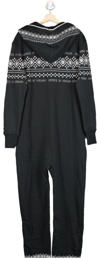 Onepiece Nordic Print Onesie Black UK M - Reliked