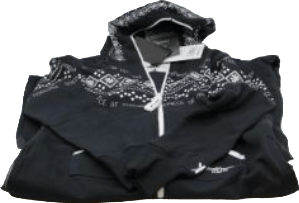 Onepiece Nordic Print Onesie Black UK M - Reliked