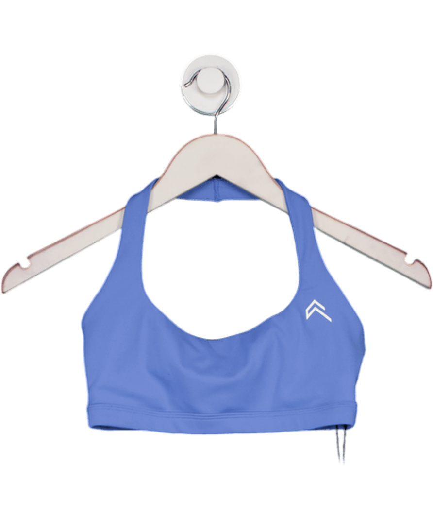 Oner Active Blue Easylift™ Halter Bralette With White Logo UK S - Reliked