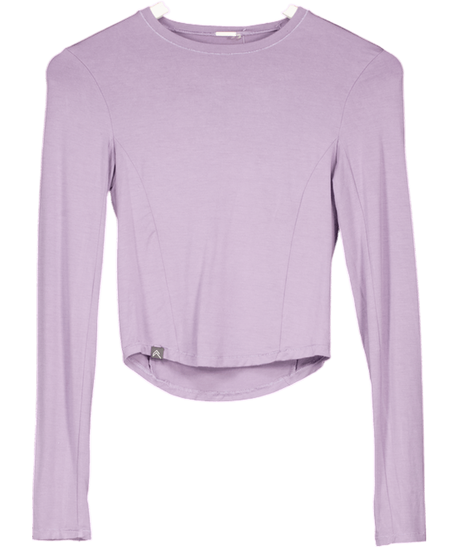 Oner Active Purple Mellow Soft Mid Long Sleeve Top UK S/M - Reliked