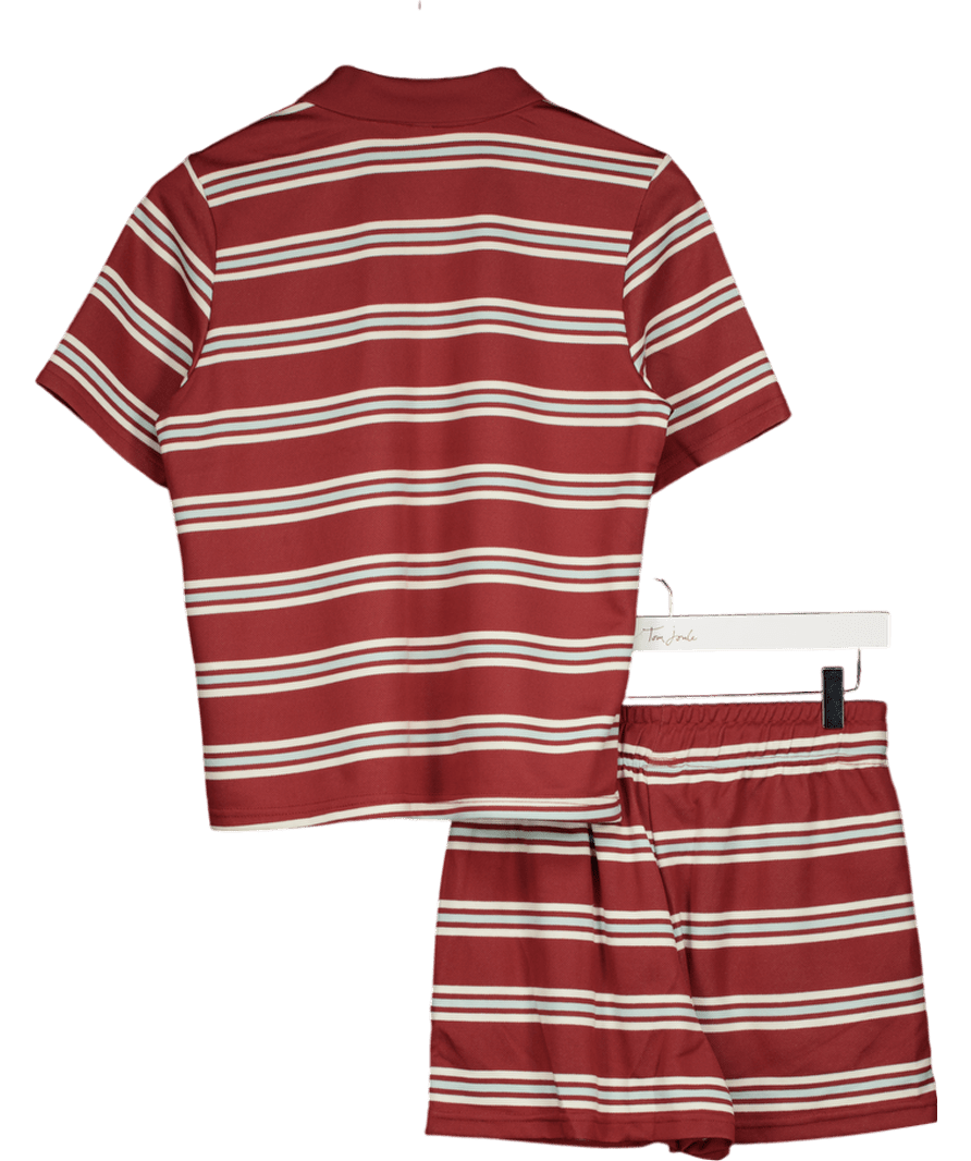 Only 2 - piece Red Onlevie Polo Shirt & Shorts set UK S - Reliked