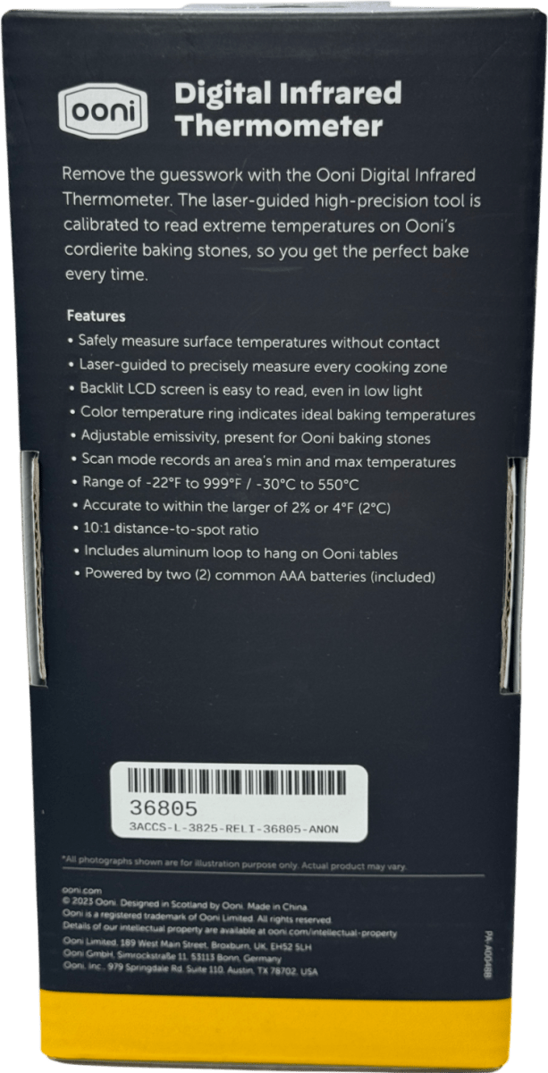 OONI Black Digital Infrared Thermometer One Size - Reliked