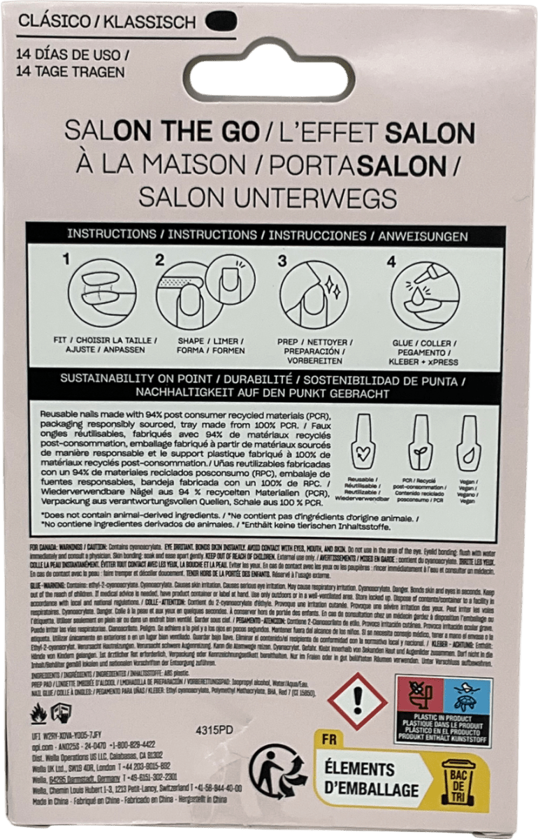 o.p.i Xpress/on French Tip Press On Nails X10 - Reliked