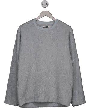 Orlebar Brown Grey Towelling Long Sleeve Sweatshirt UK S