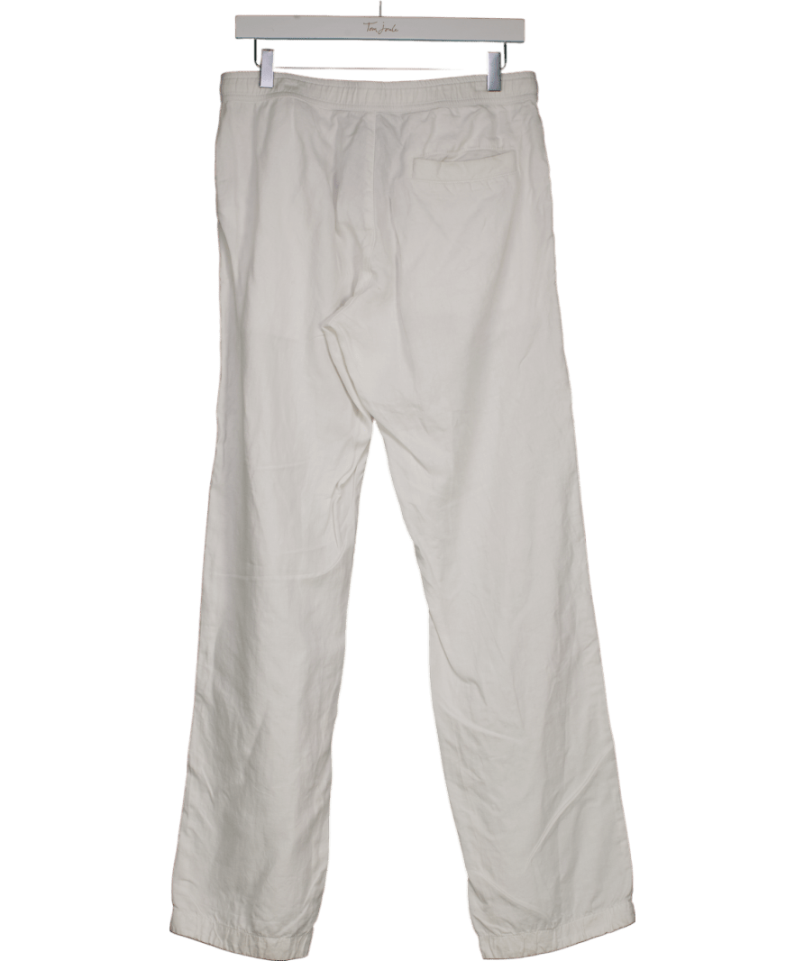 Orlebar Brown White Washed Linen Drawstring Trousers W30 - Reliked