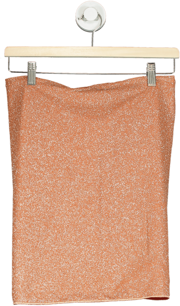 Osèree Orange Glitter Swim Skirt UK S/M - Reliked