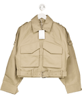 & Other Stories Beige Cropped Belted Trench Jacket UK XS - Reliked