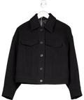 & Other Stories Black Black Luxury Manteco Wool Blend Jacket UK XS - Reliked