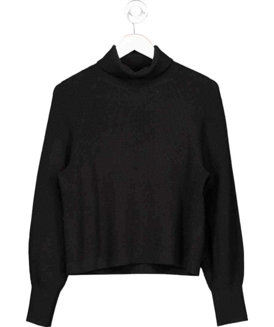 & Other Stories Black Cashmere Turtleneck Sweater UK XS - Reliked