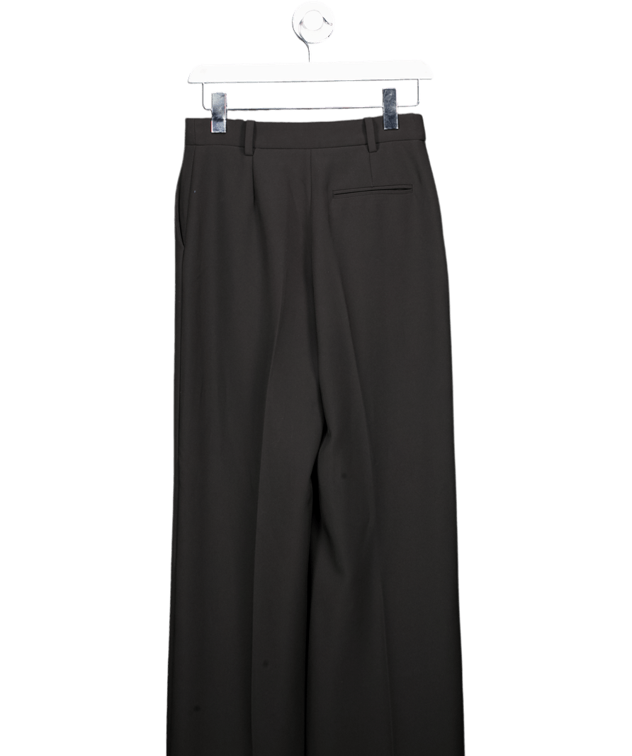 & Other Stories Black Press Crease Flared Trousers UK 6 - Reliked