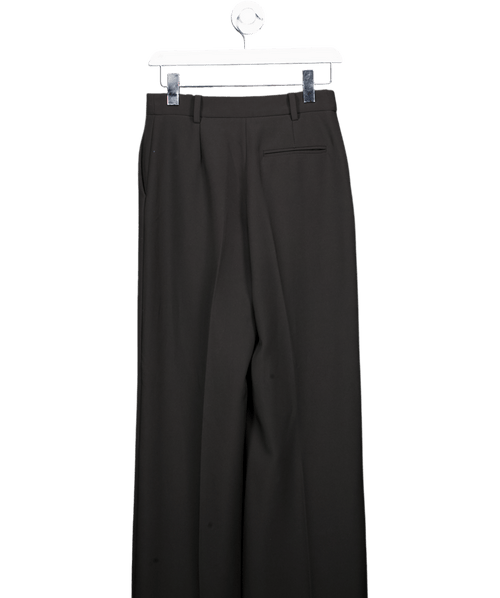 & Other Stories Black Press Crease Flared Trousers UK 6 - Reliked