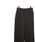 & Other Stories Black Press Crease Flared Trousers UK 6 - Reliked