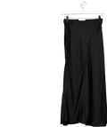 & Other Stories Black Satin Midi Skirt UK 6 - Reliked