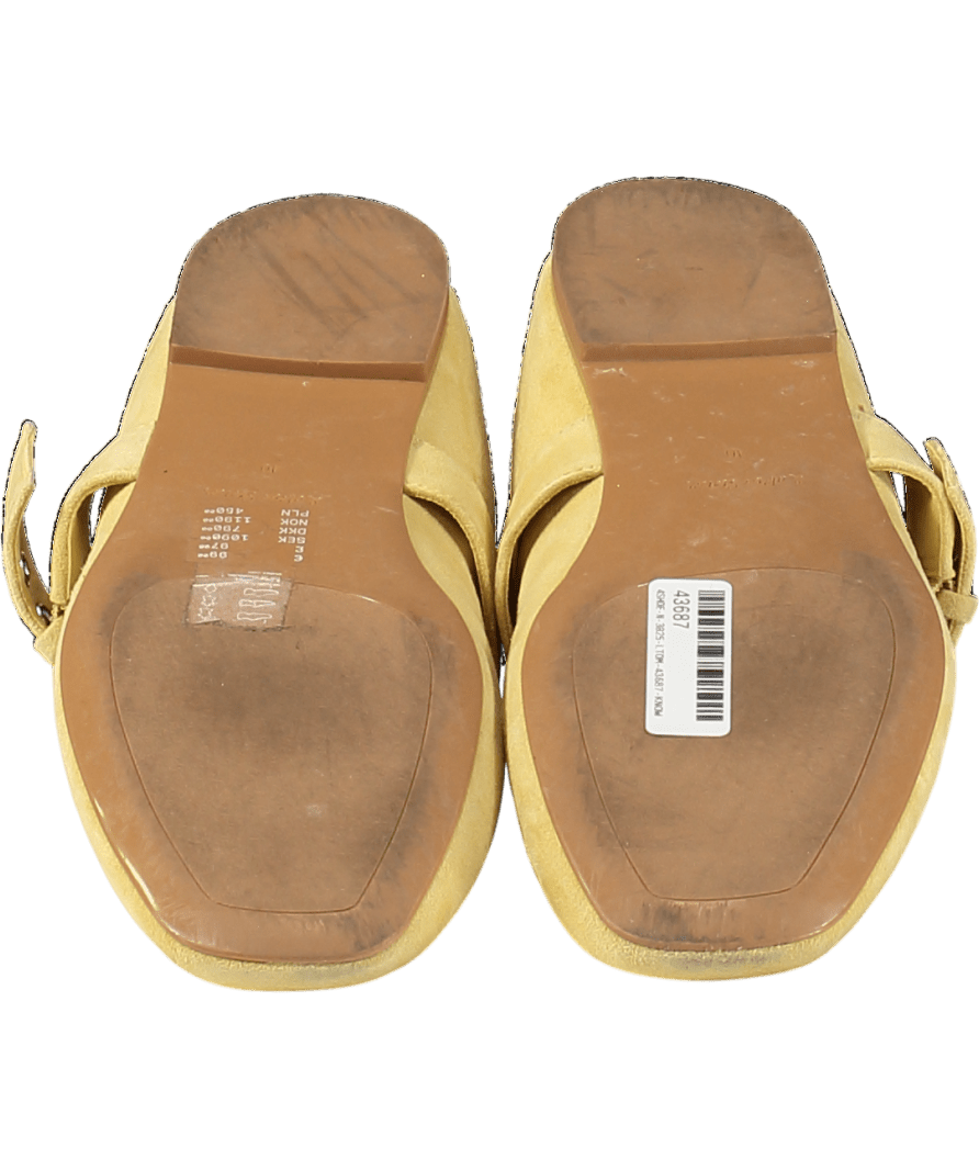 & Other Stories Butter Yellow Mary - jane Ballet Flats UK 7 EU 40 👠 - Reliked