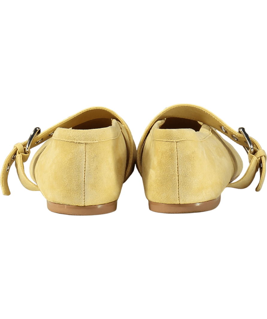 & Other Stories Butter Yellow Mary - jane Ballet Flats UK 7 EU 40 👠 - Reliked