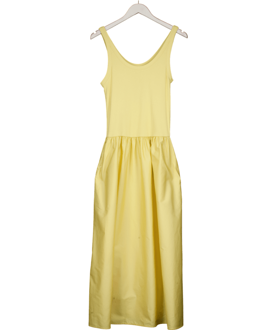 & Other Stories Butter Yellow Tank Midi Dress UK M - Reliked