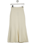 & Other Stories Cream Boucle Knit Midi Skirt UK XS - Reliked