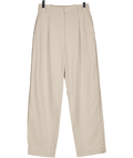 & Other Stories Cream Pleated Tapered Trousers UK 6 - Reliked