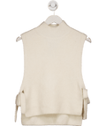 & Other Stories Cream Wool Tie Side Knit Jumper One Size - Reliked