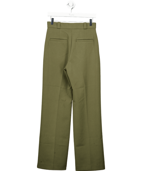 & Other Stories Khaki Green Wide Leg Trousers UK 8 - Reliked