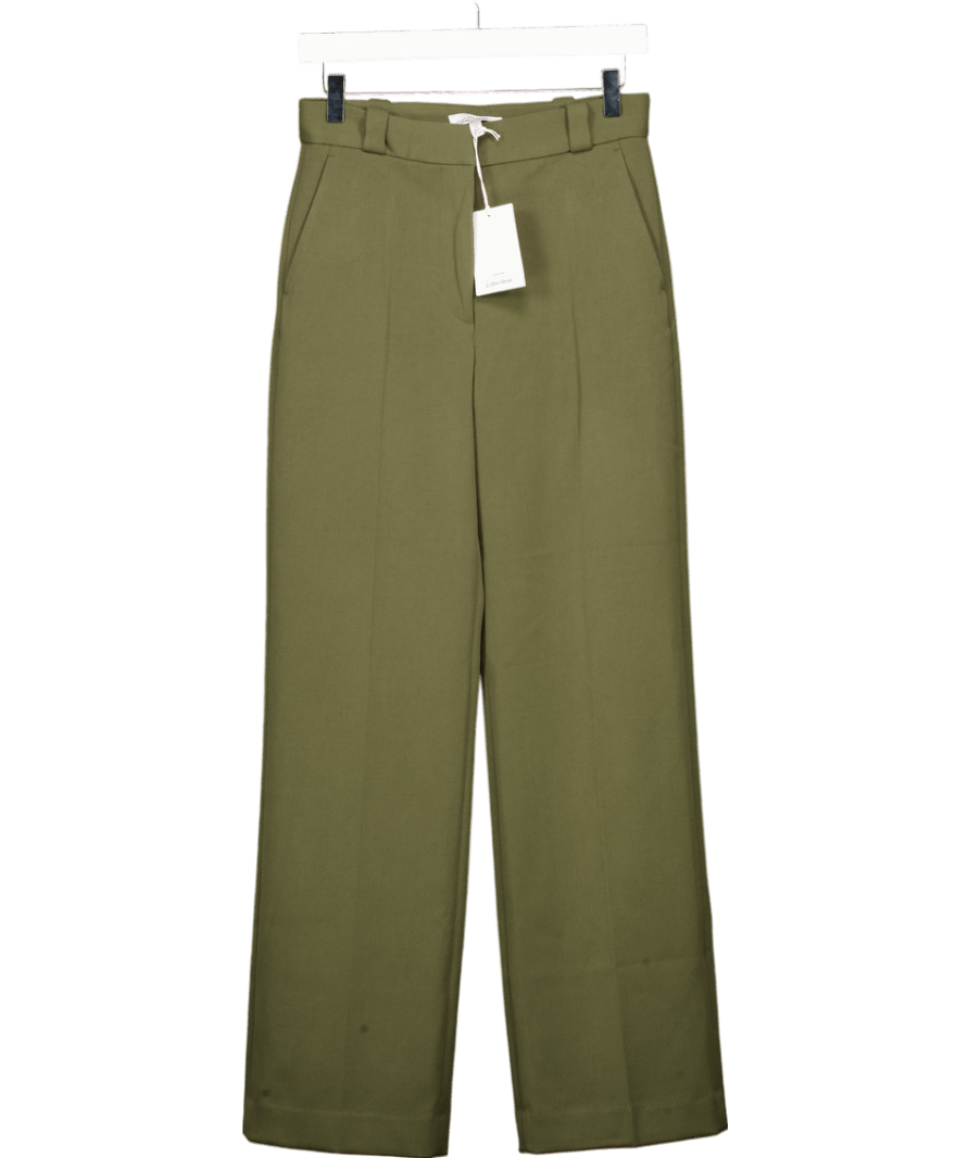 & Other Stories Khaki Green Wide Leg Trousers UK 8 - Reliked