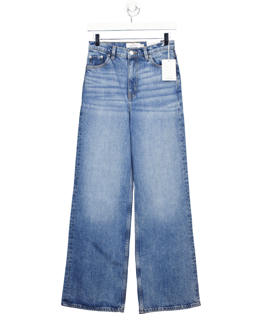 & Other Stories Mid Blue Wide Leg Jeans L32 W26 - Reliked