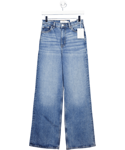 & Other Stories Mid Blue Wide Leg Jeans L32 W26 - Reliked