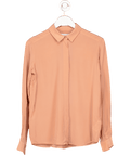 & Other Stories Nude Pink 100% Silk Shirt UK 8 - Reliked