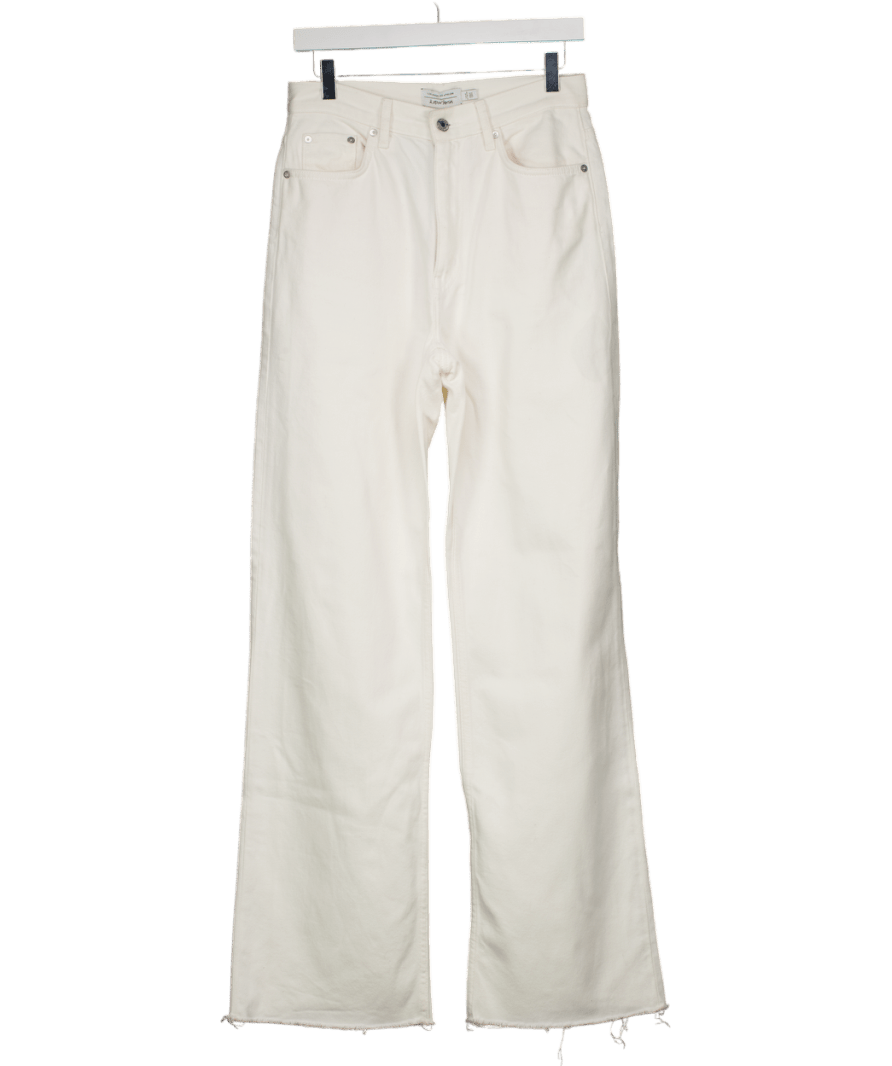 & Other Stories White Straight Full - length Jeans W28 - Reliked