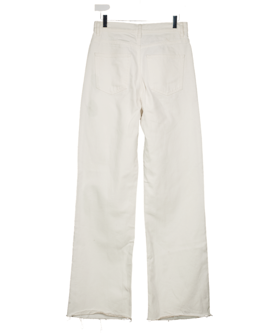 & Other Stories White Straight Full - length Jeans W28 - Reliked