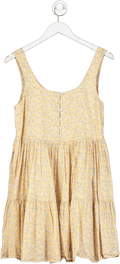 & other stories Yellow A - line Mini Dress UK 10 - Reliked