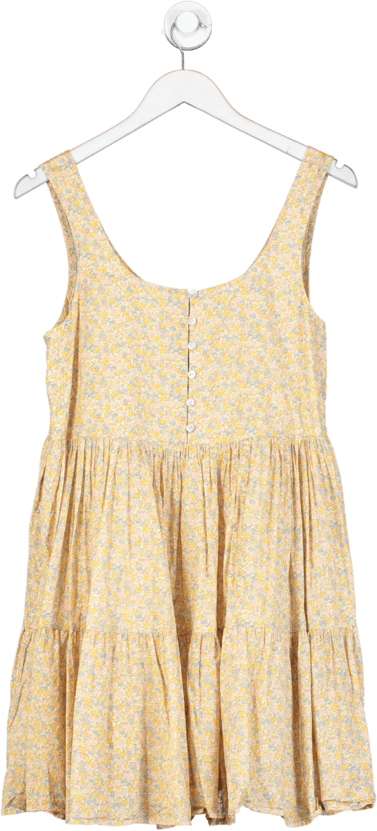 & other stories Yellow A - line Mini Dress UK 10 - Reliked