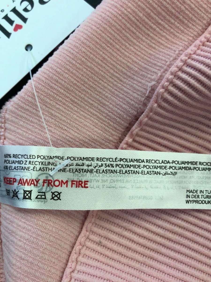 Out From Under Pink Halter Neck Crop Top UK S - Reliked