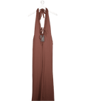Outcast Chocolate Brown Bluebell Jumpsuit UK S - Reliked