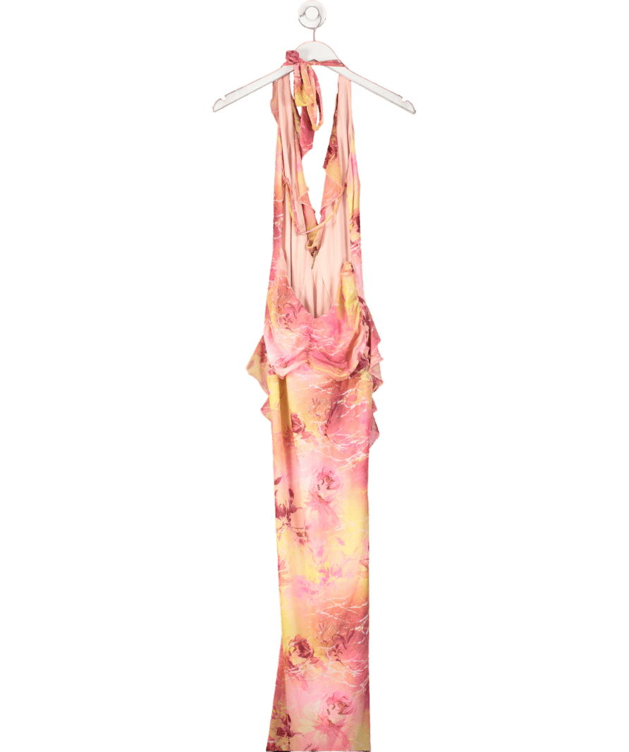 Outcast Pink Yuille Maxi Dress UK S - Reliked