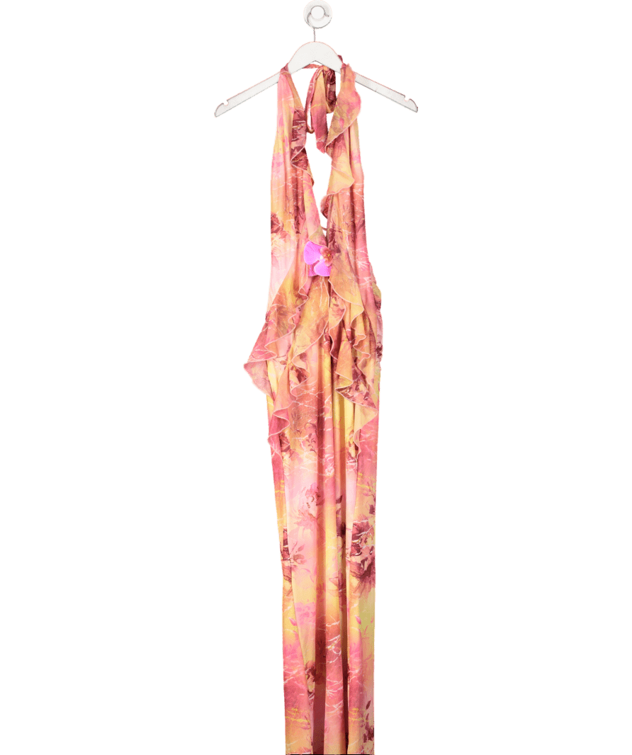 Outcast Pink Yuille Maxi Dress UK S - Reliked