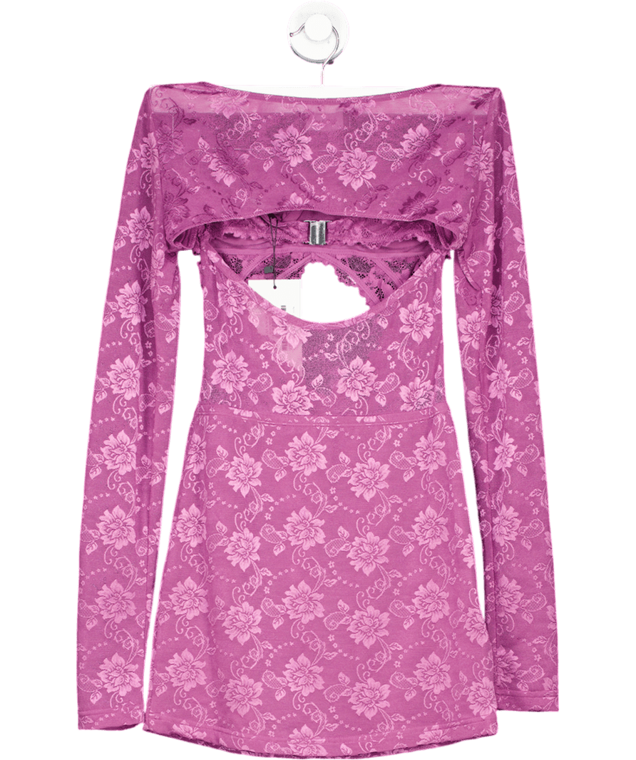 Outcast Purple Morgana Mini Dress UK S - Reliked