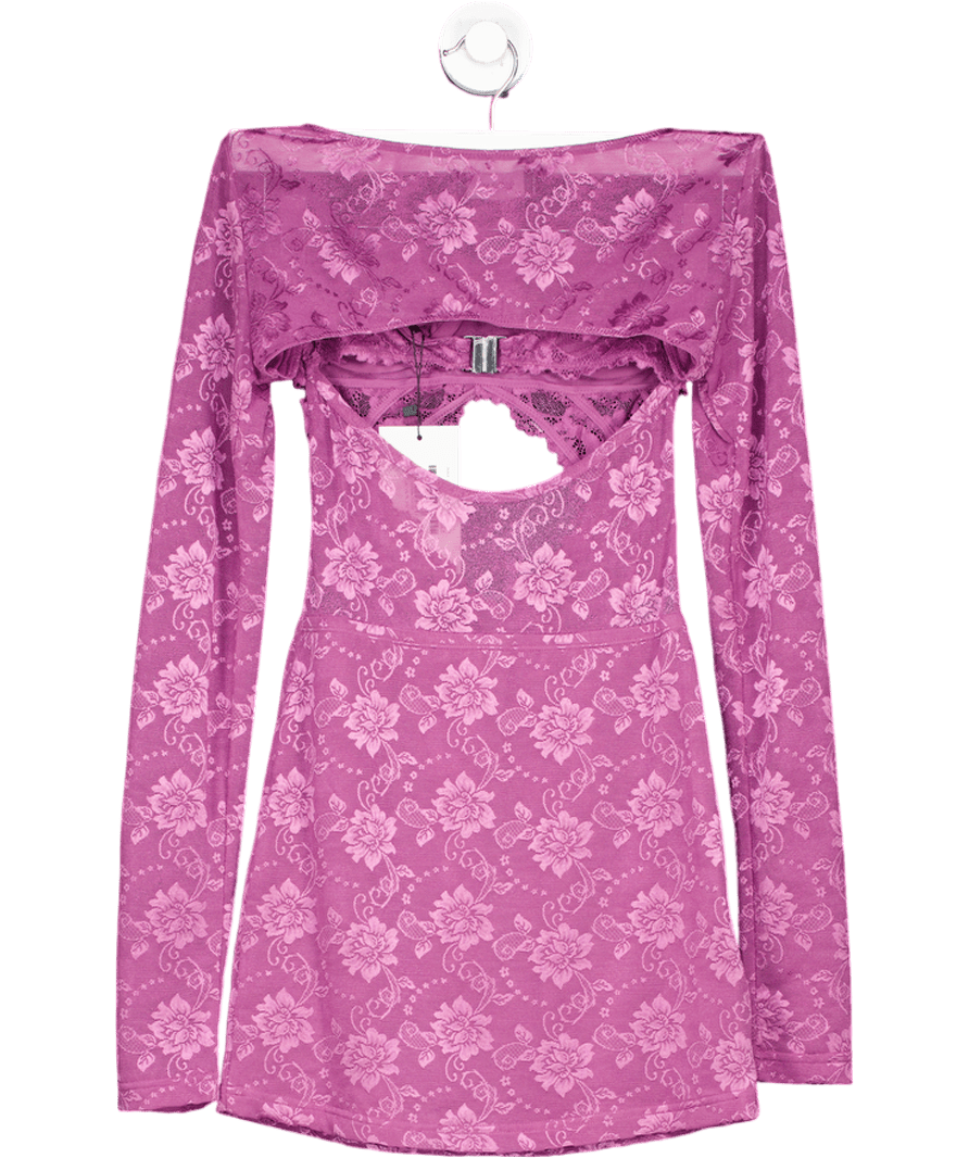 Outcast Purple Morgana Mini Dress UK S - Reliked