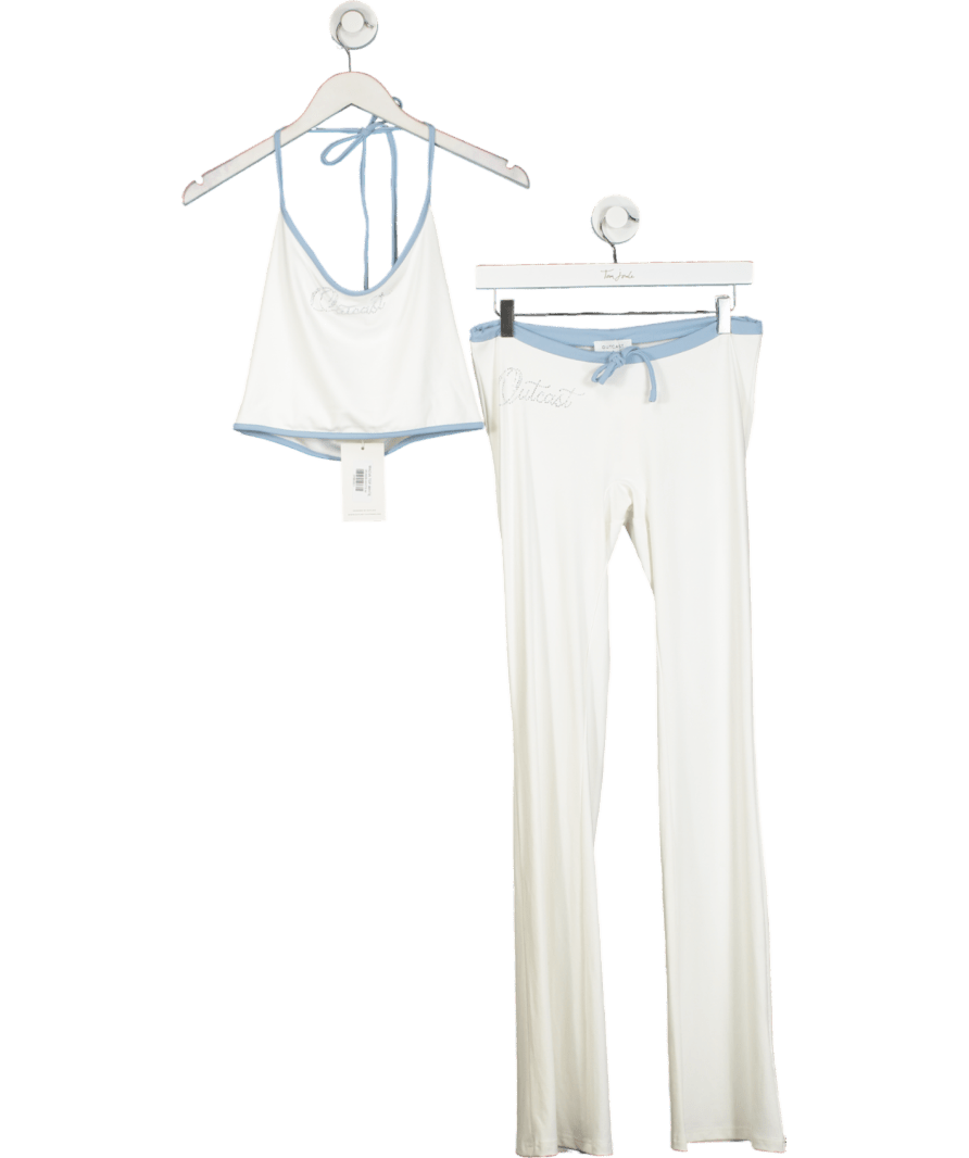 Outcast White Maeva Trousers UK S - Reliked