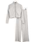 oysho Grey Technical Jacket And Wide Leg Trousers UK S - Reliked