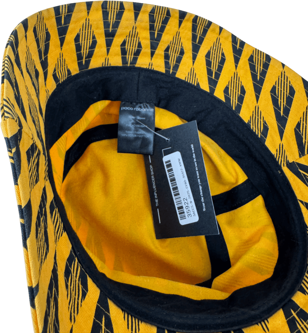 Paco Rabanne Bucket Hat Yellow Ciao Paco One Size - Reliked